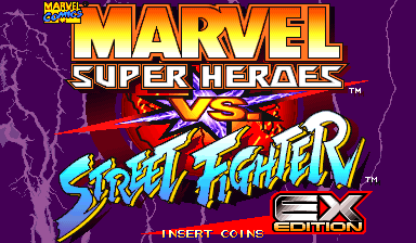 The EX title screen.