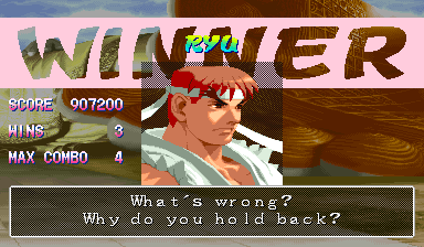 Win quotes from the Japanese game, in English, in a wider centered box.