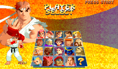 Cammy and a Random cell take the bottom corners of the select screen.