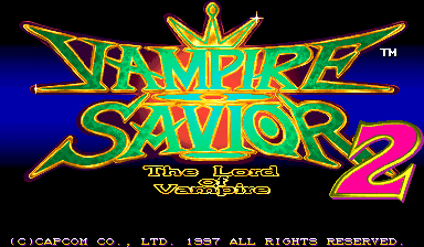 Vampire Savior 2 Arrange (Japan) title screen